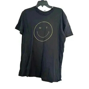 Intrigue Ink Dark Navy Blue Medium Smiley Face MT Montana T Shirt M